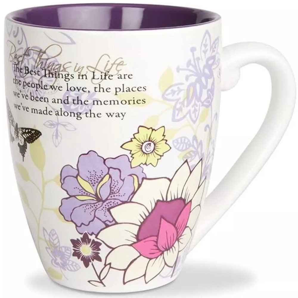 Pavilion Ceramic Mark My Words The Best Things in Life Mug, 20-Ounce, 4-3/4-Inch